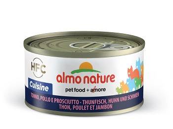 Almo Nature HFC Cuisine Tonno/Pollo/Prosciutto Cibo umido per gatti adulti 70 g