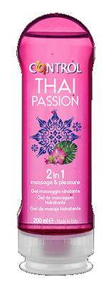 Control Gel per Massaggi 2 in 1 Thai Passion Idratante e Lubrificante 1 pezzo