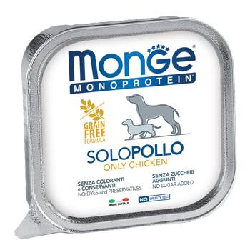 Monge Monoprotein 100% Pollo Alimento proteico per cani adulti 150 g