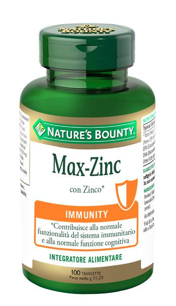 Nature's Bounty Max Zinc 100 Tavolette