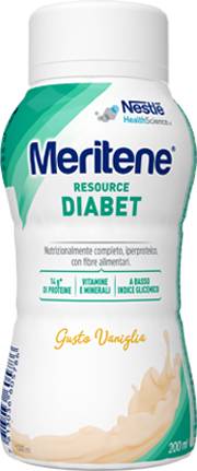Meritene Resource Diabet Alimento Iperproteico con 28 Vitamine e Minerali 200 ml