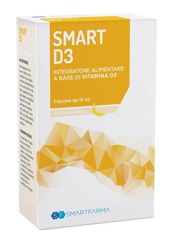 Smartfarma Smart D3 Gocce per ossa e muscoli 15 ml Gusto Banana
