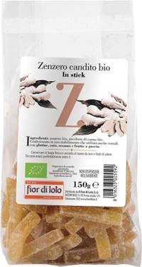 Fior di Loto Zenzero Candito Bio in stick 150 g