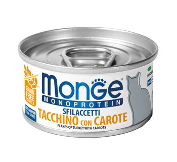 Monge Monoprotein Sfilaccetti Tacchino con Carote 80 g
