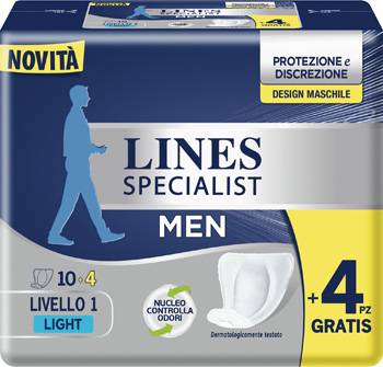 Lines Specialist Pannoloni Men Livello 1 14 Pezzi