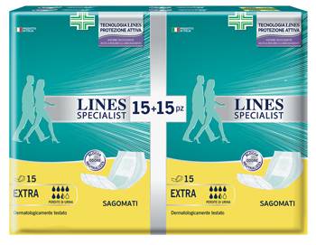 Lines Specialist Extra Pannolone Sagomato 30 Pezzi