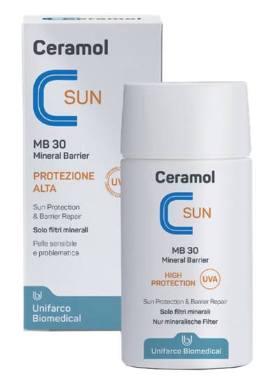 Ceramol Sun MB Mineral Barrier Fluido Solare SPF30 50 ML