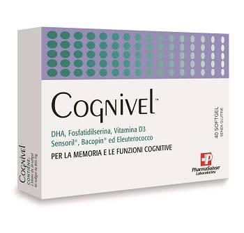 Cognivel Integratore per la memoria e funzioni cognitive 40 Softgel
