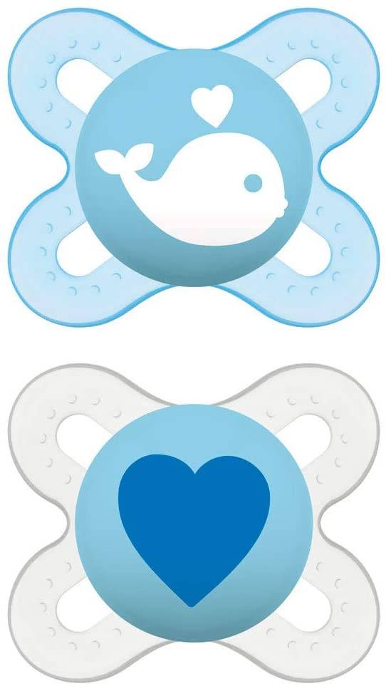 Mam Start Nanò Ciuccio in silicone Maschio 0 - 2 Mesi 2 Pezzi