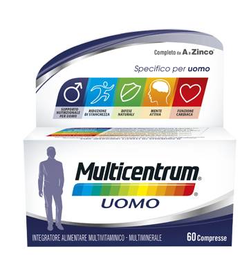 Multicentrum Uomo Integratore multivitaminico 60 Compresse