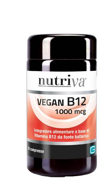 Nutriva Vegan B12 1000 mg Integratore per il sistema nervoso 60 compresse