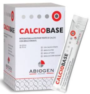 CALCIOBASE 30 STICK DA 10 ML SENZA ZUCCHERI AGGIUNTI SENZA GLUTINE E SENZA LATTOSIO