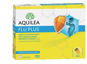 Aquilea Flu Plus Integratore per il sistema immunitario 10 Bustine