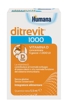 Humana Ditrevit 1000 Integratore di vitamina D 5,5 ml