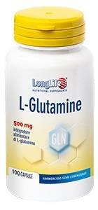 LongLife L - Glutamine 500 mg Integratore per il benessere muscolare 100 Capsule