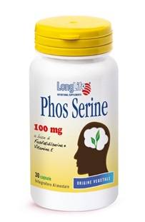 Longlife Phos Serine 100 mg Integratore Antiossidante 30 Capsule