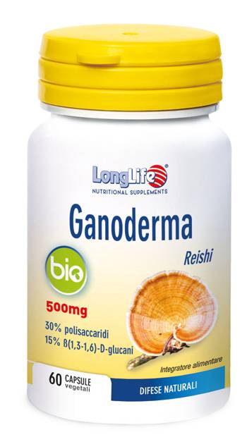 Longlife Ganoderma Bio Integratore Sistema Immunitario 60 capsule