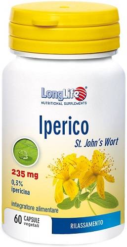Longlife Iperico 235 mg Integratore per il benessere mentale 60 Capsule Vegetali
