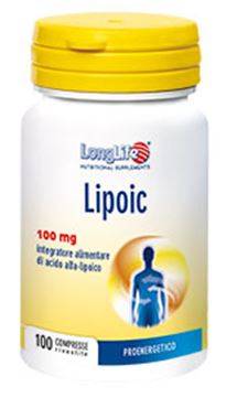 Longlife Lipoic 100 MG Integratore Antiossidante 100 capsule
