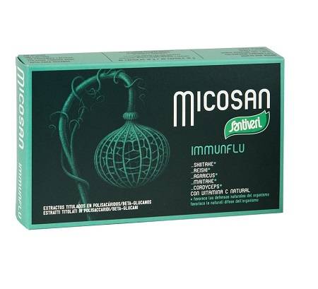 Santiveri Micosan Immunflu Integratore per benessere dell'organismo 40 Capsule