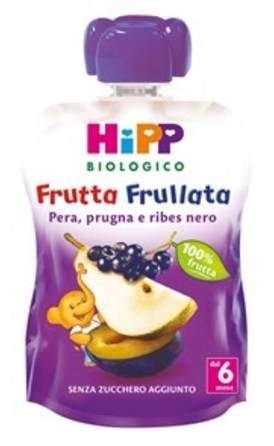 Hipp Bio Frutta Frullata con Pera Prugna Ribes 90 g