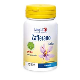 Longlife Zafferano 90 mg Integratore per il tono dell'umore 60 Capsule
