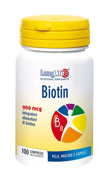 Longlife Biotin 900 mcg Integratore ricostituente 100 Compresse