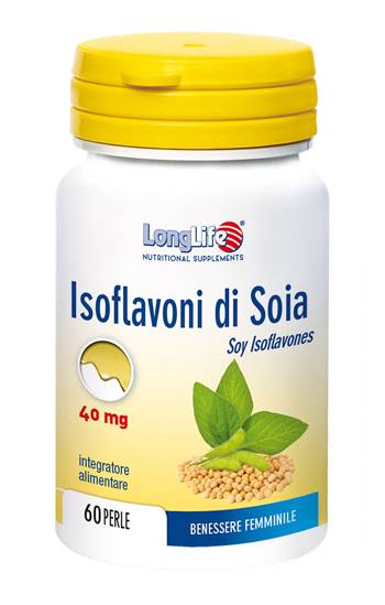 Longlife Isoflavoni di Soia Integratore contro disturbi della menopausa 60 Perle