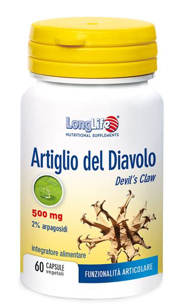 Longlife Artiglio del Diavolo 2% Integratore per funzione articolare e digestiva 60 Capsule