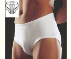 Pavis Wellness Erniablock 651 Slip uomo medio bianco 80 cm