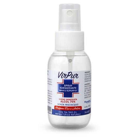 Virpur Spray igienizzante per mani e superfici 70 ml
