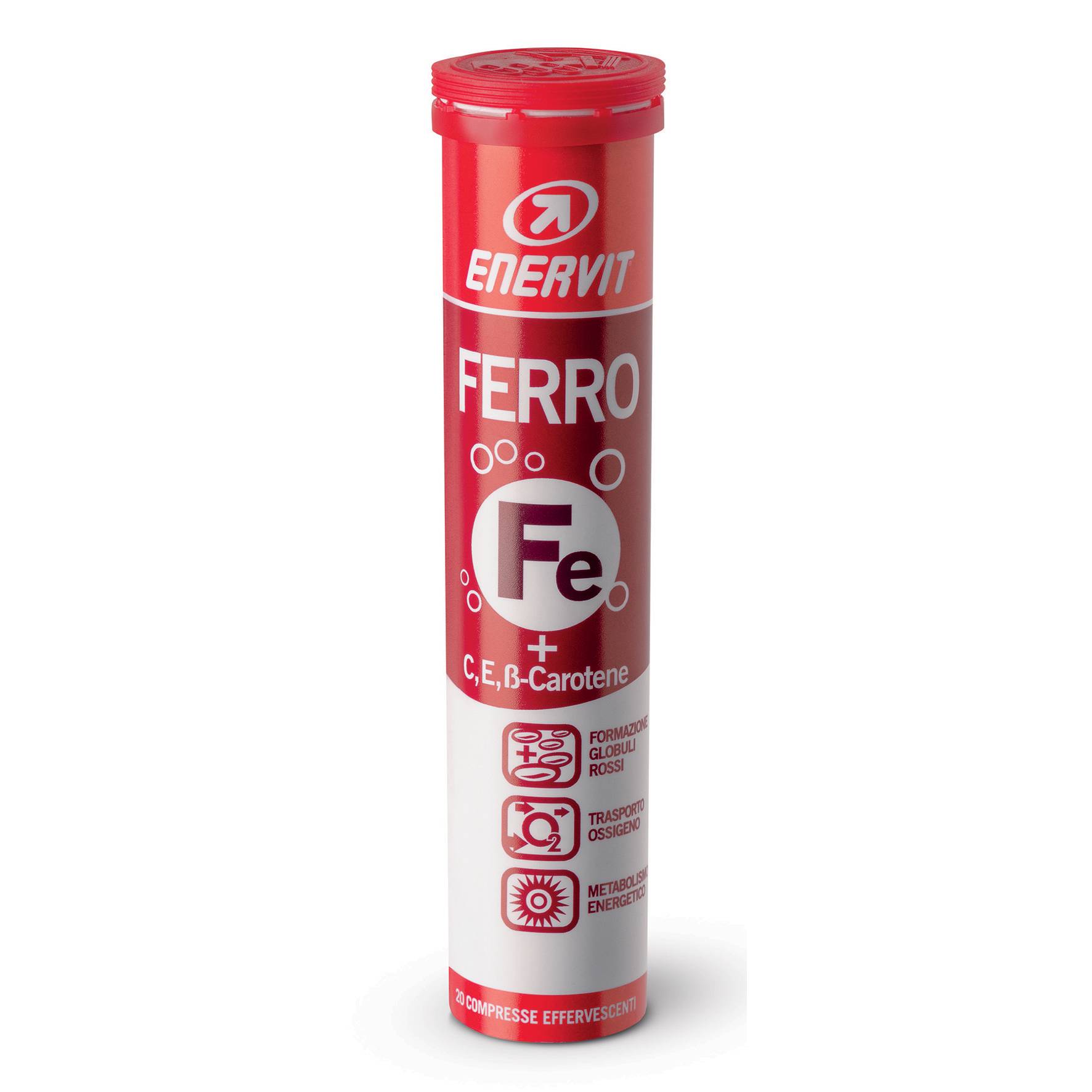 Enervit Ferro Integratore di Ferro e Vitamine 20 Compresse Effervescenti