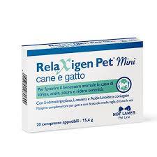 Relaxigen Pet Mini Mangime Complementare per Cani e Gatti 20 compresse
