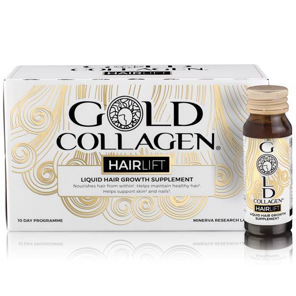 Pure Gold Collagen HairLift Integratore per la Crescita dei Capelli 10 flaconcini