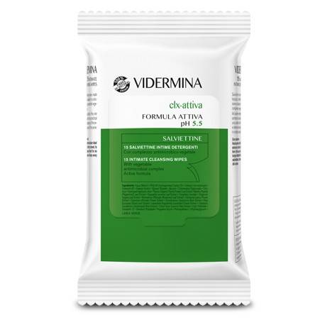 Vidermina CLX Attiva Salviette Intime Detergenti 15 pezzi