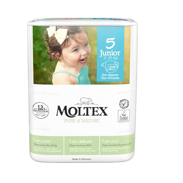Moltex Pure&Nature Junior Taglia 5 Pannolini 11 - 25 kg 25 pezzi
