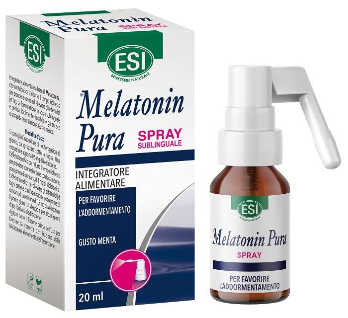 ESI Melatonin Pura Spray Integratore per il Sonno 20 ml