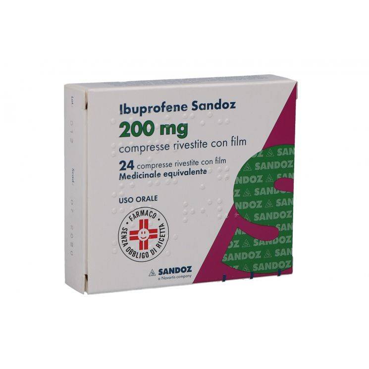 Sandoz Ibuprofene 24 compresse rivestite 200 mg