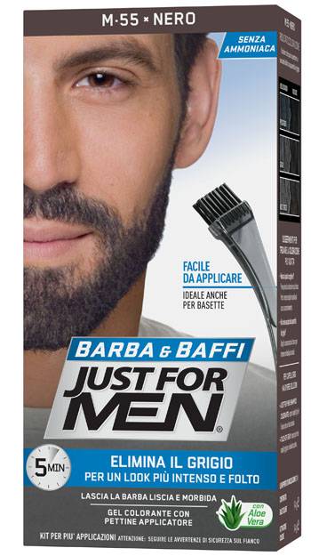 Just For Men Barba&Baffi Tinta per Barba Colore Nero