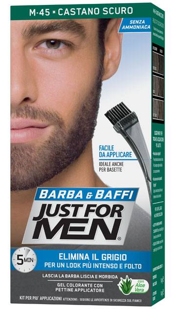Just For Men Barba&Baffi Tinta per Barba Colore Castano Scuro 14 g