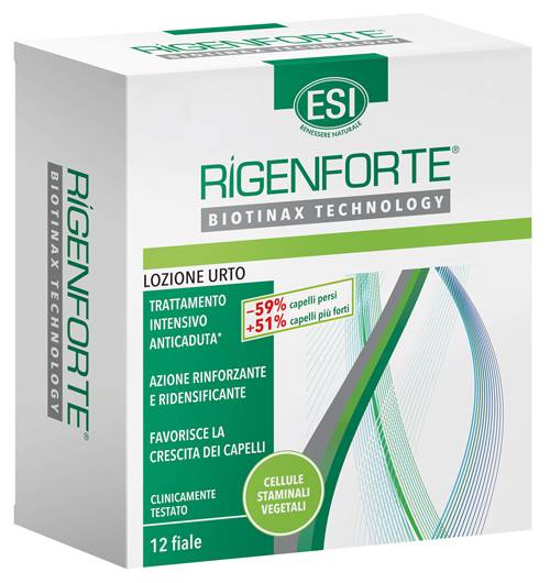ESI Rigenforte Lozione Urto Anticaduta per Capelli 12 fialette