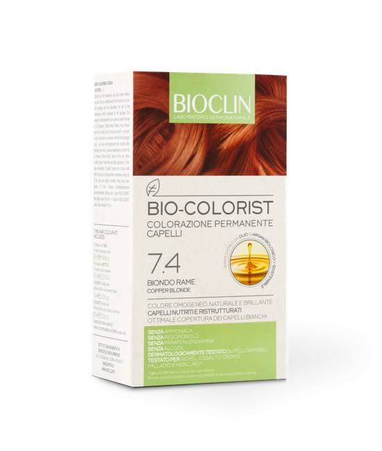 Bioclin Bio Colorist Kit Trattamento Colorante 7.4 Biondo Rame