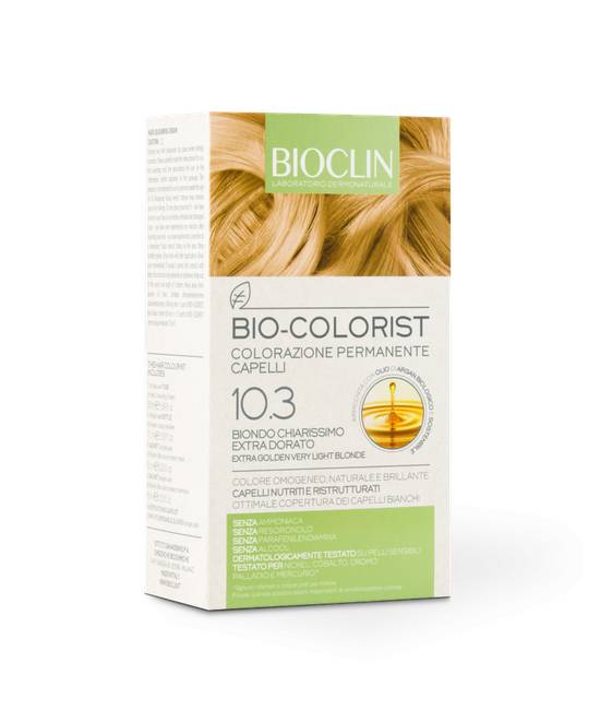 Bioclin Bio Colorist Kit Trattamento Colorante 10.3 Biondo Chiarissimo Extra Dorato