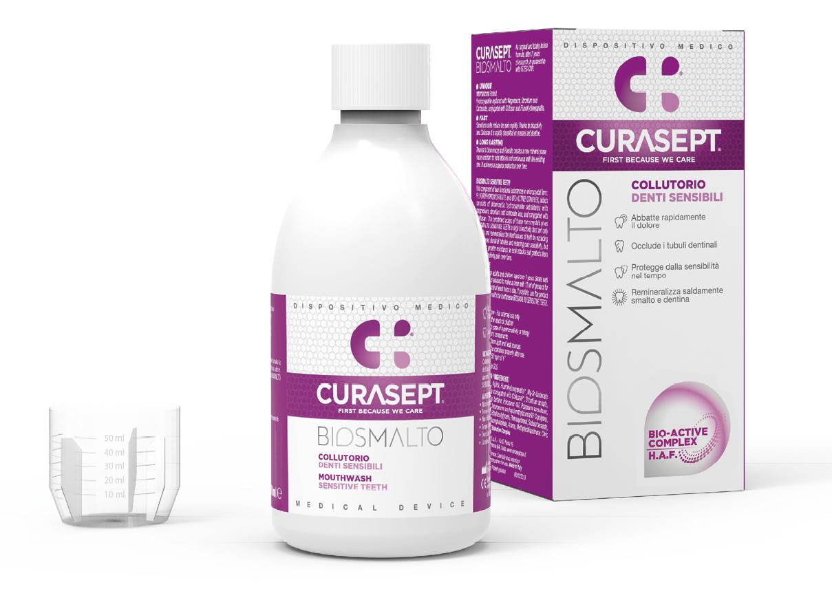 Curasept Biosmalto Collutorio per denti sensibili 300 ml