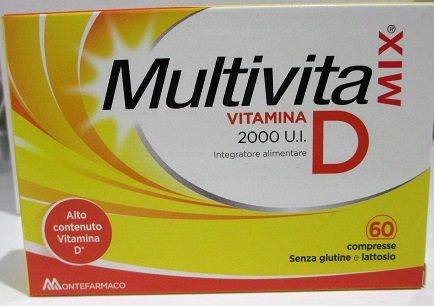 Multivitamix Vitamina D 2000 U.I. Integratore per il sistema immunitario 60 Compresse