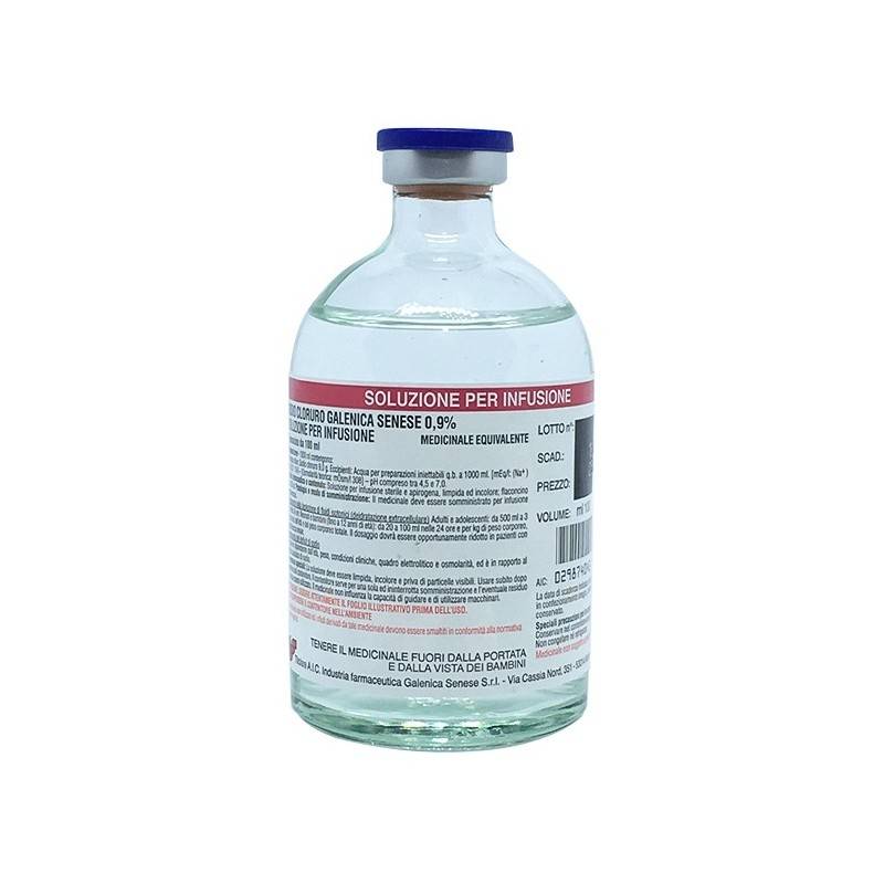 Galenica Senese Sodio Cloruro 1 Flacone 250 ml 0,9 %