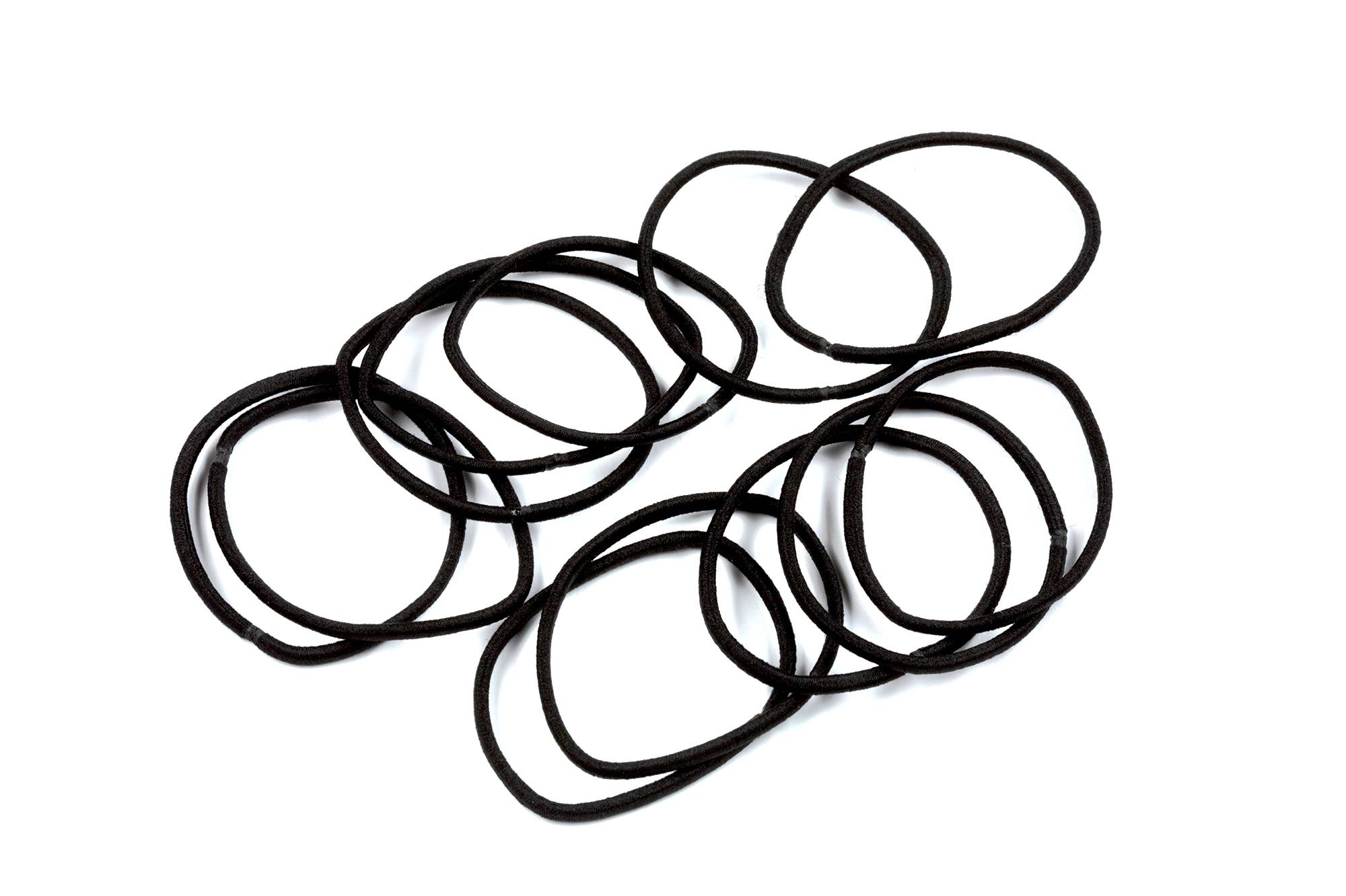 Beautytime Elastici Tubolari Sottili per Capelli 12 pezzi