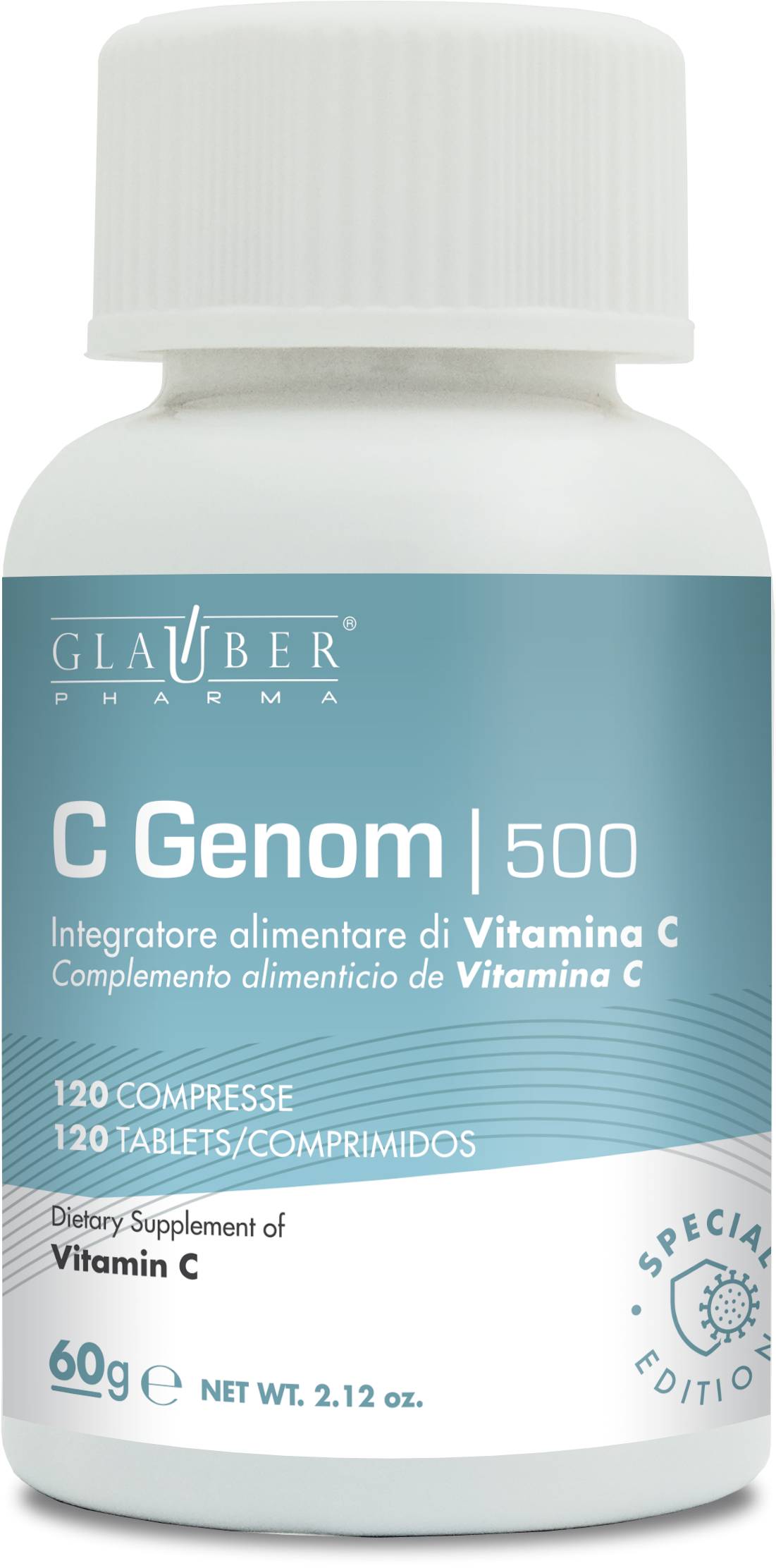 Forza vitale C - Genom 500 Integratore Vitamina C 120 compresse