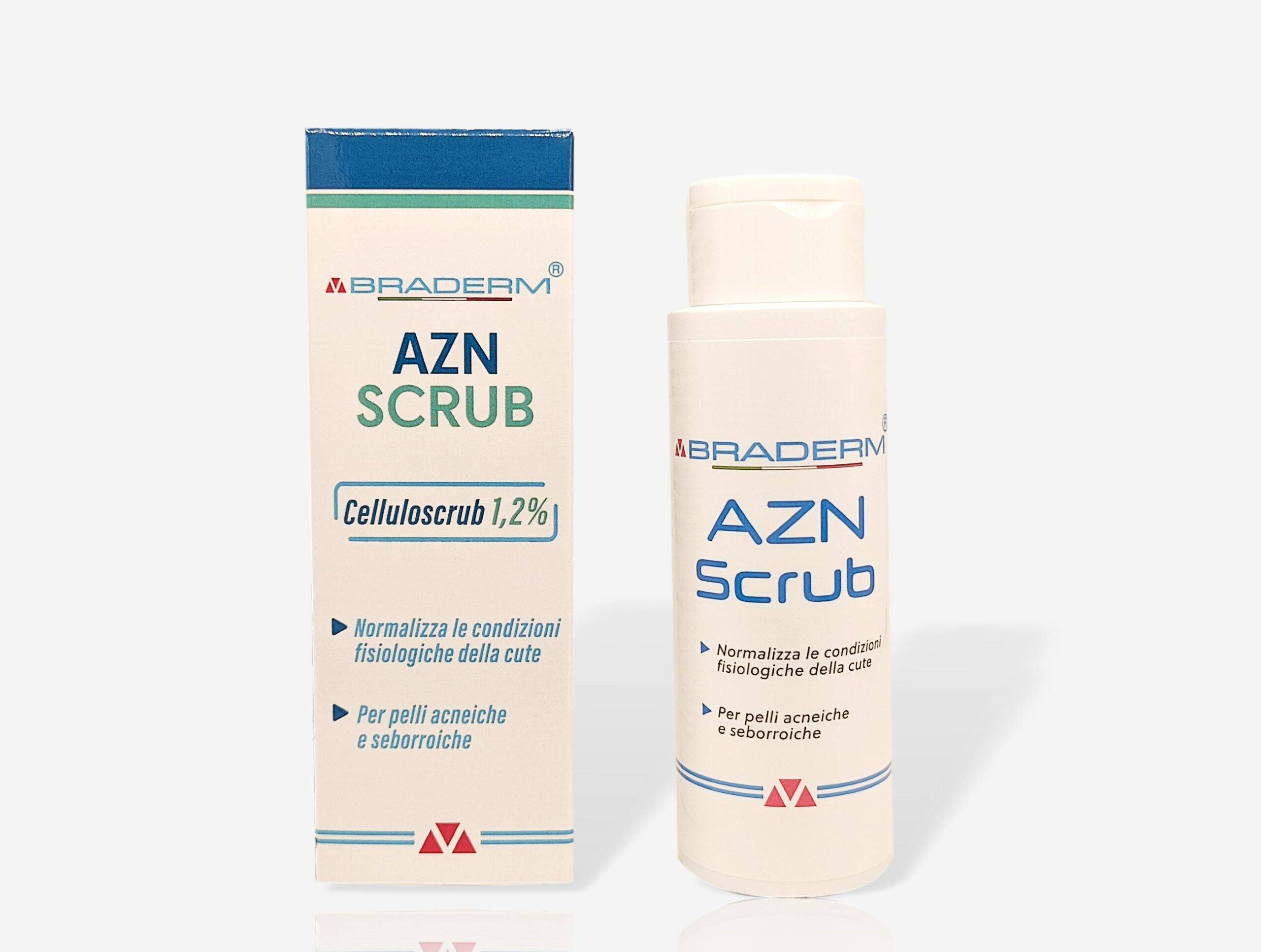 Braderm AZN Scrub Viso per Pelle con Acne 150 ml