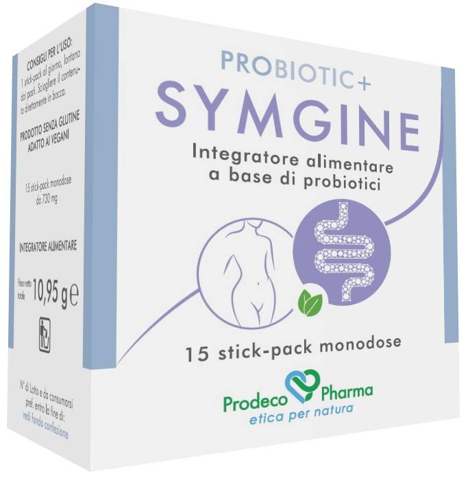 Prodeco Probiotic+ Symgine Integratore a Base di Probiotici 15 stick